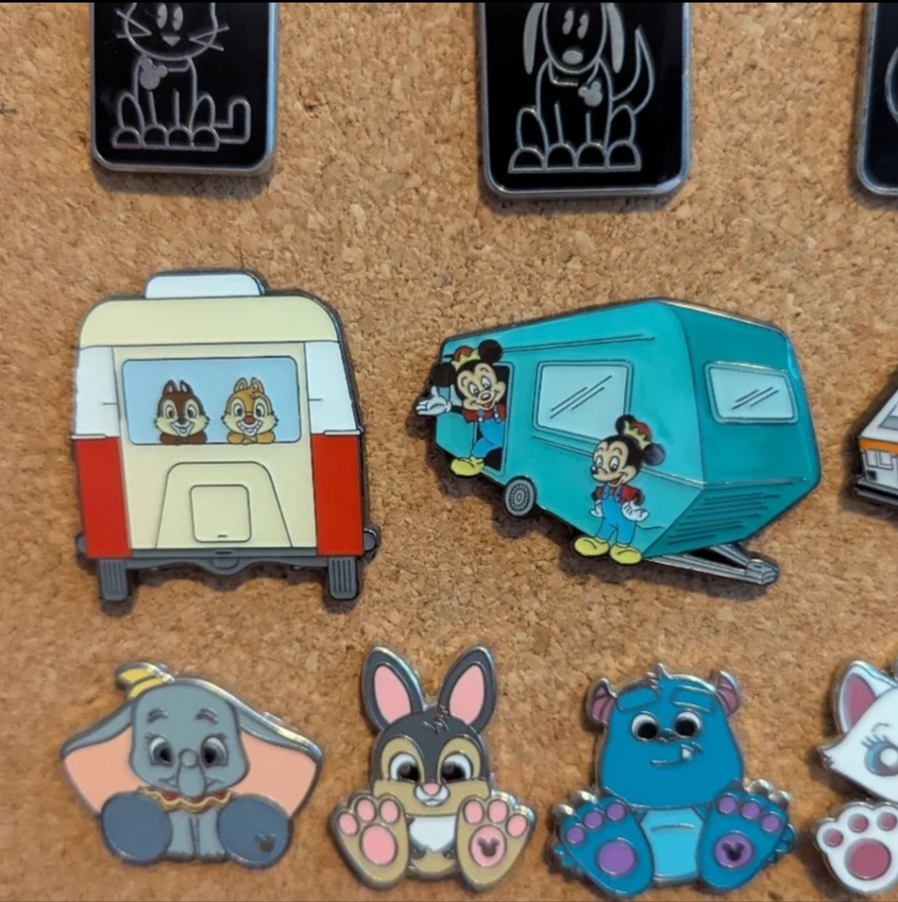 Loungefly Disney Mickey & Friends RV Blind Box Enamel Pin Set - Rare Morty Ferdi